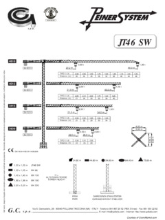 GC spa Peiner System JT46 SW Specifications