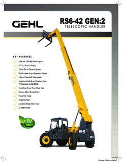 Gehl RS6-42 GEN:2 Specifications