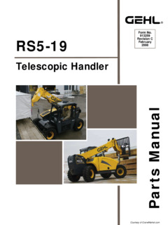 Gehl RS5-19 Specifications