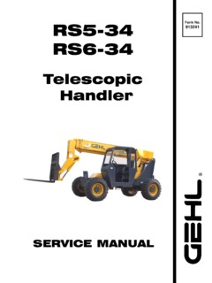 Gehl RS6-34 Specifications