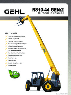 Gehl RS10-44 GEN:2 Specifications