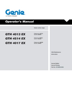 Genie GTH-4017 EX Specifications