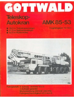 Gottwald AMK 85-53 Specifications