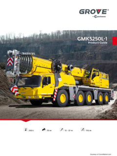 Grove GMK5250L-1 Specifications