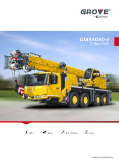 Grove GMK4080-2 Specifications