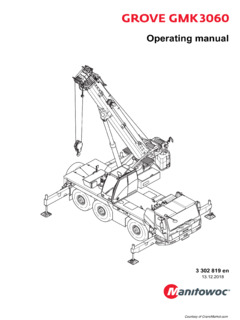Grove GMK3060 Specifications