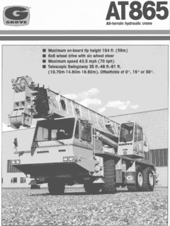 Grove AT865 Specifications