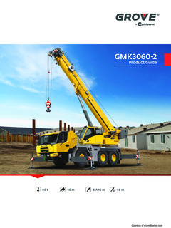 Grove GMK3060-2 Specifications
