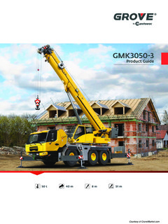 Grove GMK3060-1 Specifications