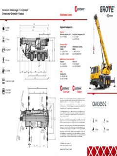 Grove GMK3050-2 Specifications
