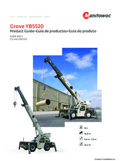 Grove YB5520 Specifications