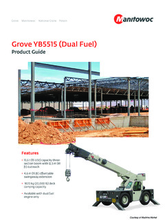 Grove YB5515 Dual Fuel Specifications