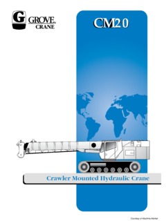 Grove CM20 Specifications