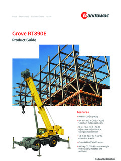 Grove RT890E-4 Specifications