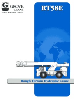 Grove RT58E Specifications