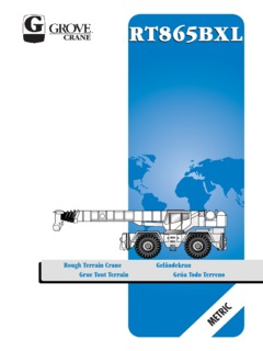 Grove RT865BXL Specifications