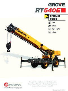 Grove RT540CE Specifications