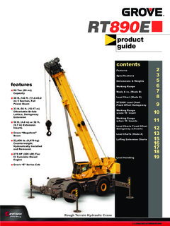 Grove RT890E-4 Specifications