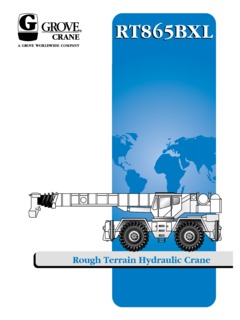 Grove RT865BXL Specifications