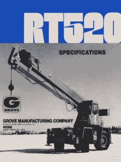 Grove RT520 Specifications