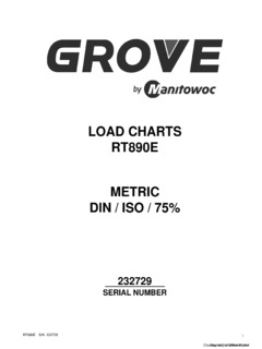 Grove RT890E-4 Specifications