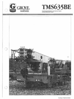Grove TMS635BE Specifications