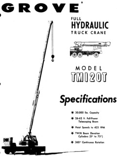 Grove TM120T Specifications