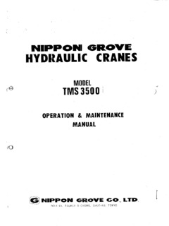 Grove TMS3500 Specifications