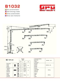 Gru Benedini B1032 Specifications