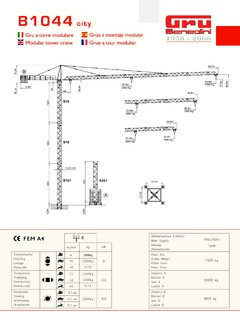 Gru Benedini B1044 city Specifications