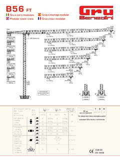 Gru Benedini B56FT Specifications