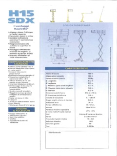Haulotte H 15 SDX Specifications