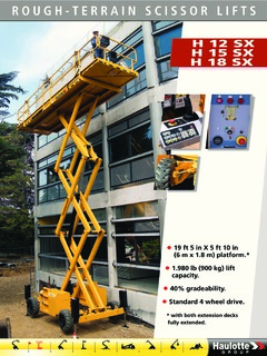 Haulotte H 18 SX Specifications