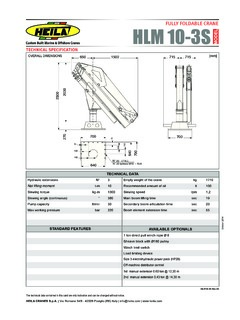 Heila HLM 10-3S Specifications