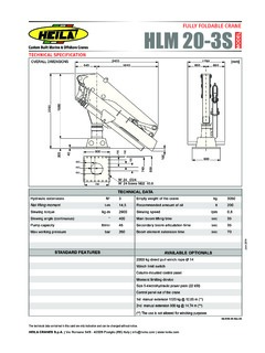 Heila HLM 20-3S Specifications