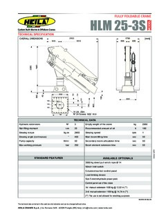 Heila HLM 25-3S Specifications