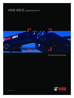 Hiab 400 E-8 Specifications