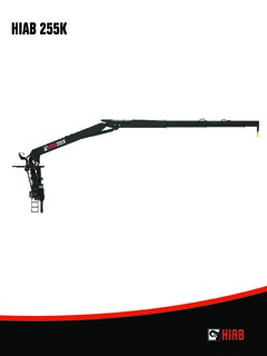 Hiab 255 K-3 HiPro Specifications