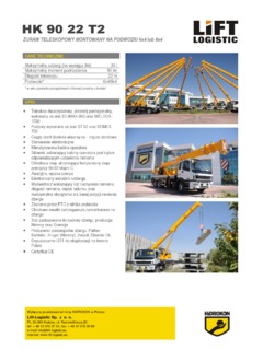 Hidrokon HK 90 22 T2 Specifications