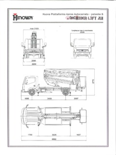 Hinowa ORCHIDEA LIFT 21.11 Specifications