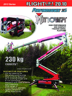 Hinowa LIGHTLIFT 20.10 PERFORMANCE IIIS Specifications