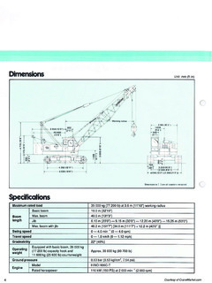 Hitachi Construction Machinery KH125 Specifications