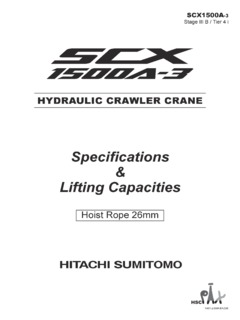 HSC Cranes SCX1500A-3 Specifications
