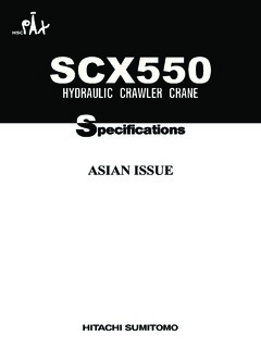 HSC Cranes SCX550 Specifications