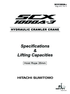 HSC Cranes SCX1000A-3 Specifications