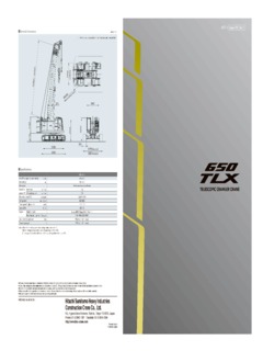 HSC Cranes 650TLX Specifications
