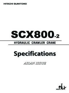 HSC Cranes SCX800-2 Specifications