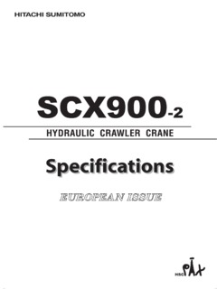 HSC Cranes SCX900-2 Specifications