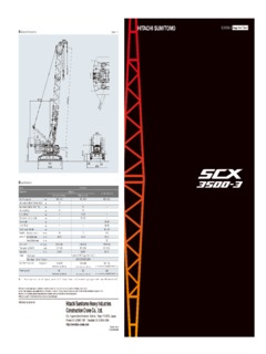 HSC Cranes SCX3500-3 Specifications