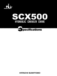 HSC Cranes SCX500 Specifications